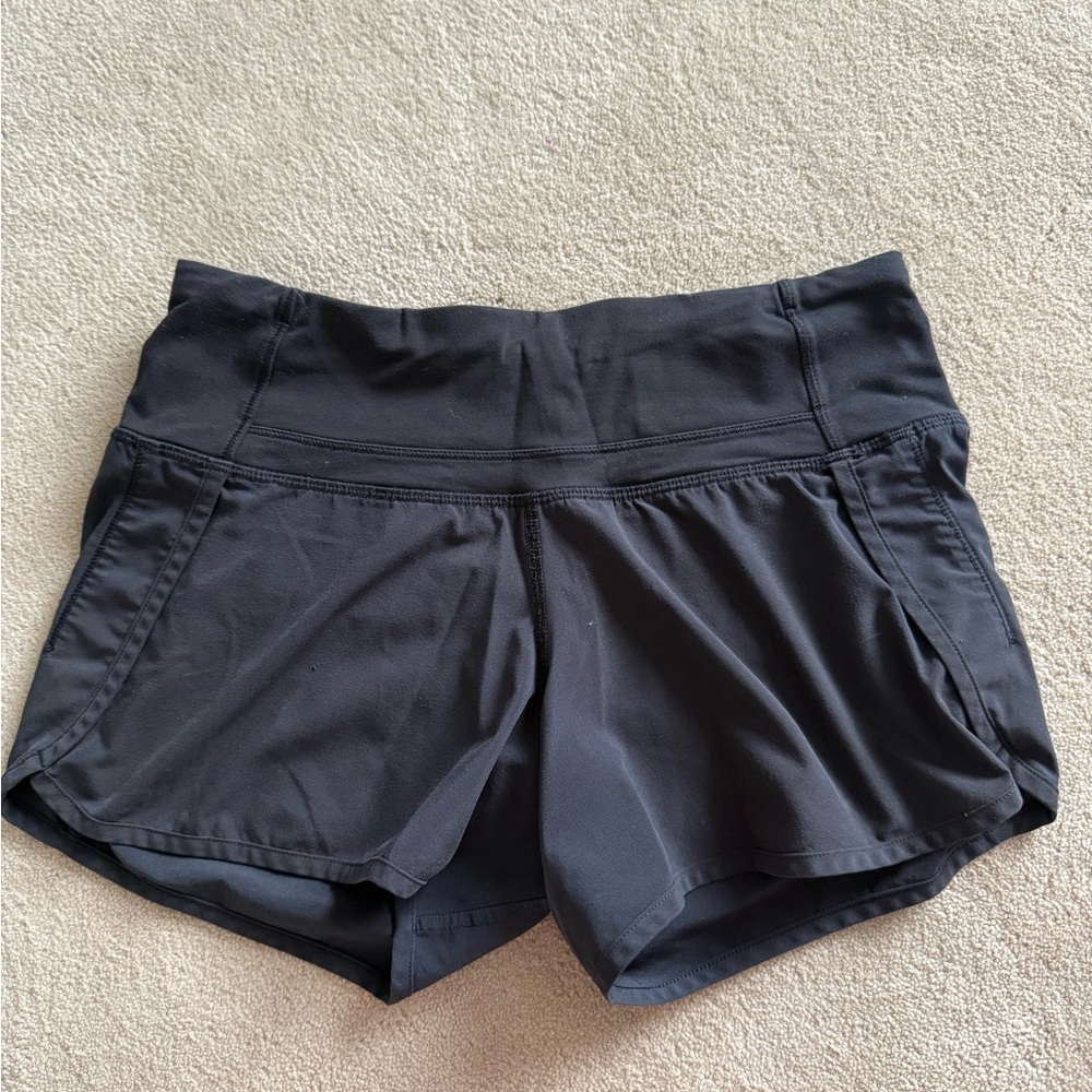Lululemon Black Speed Up Short 4”